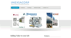 Desktop Screenshot of imexsacorp.com
