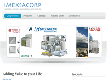 Tablet Screenshot of imexsacorp.com